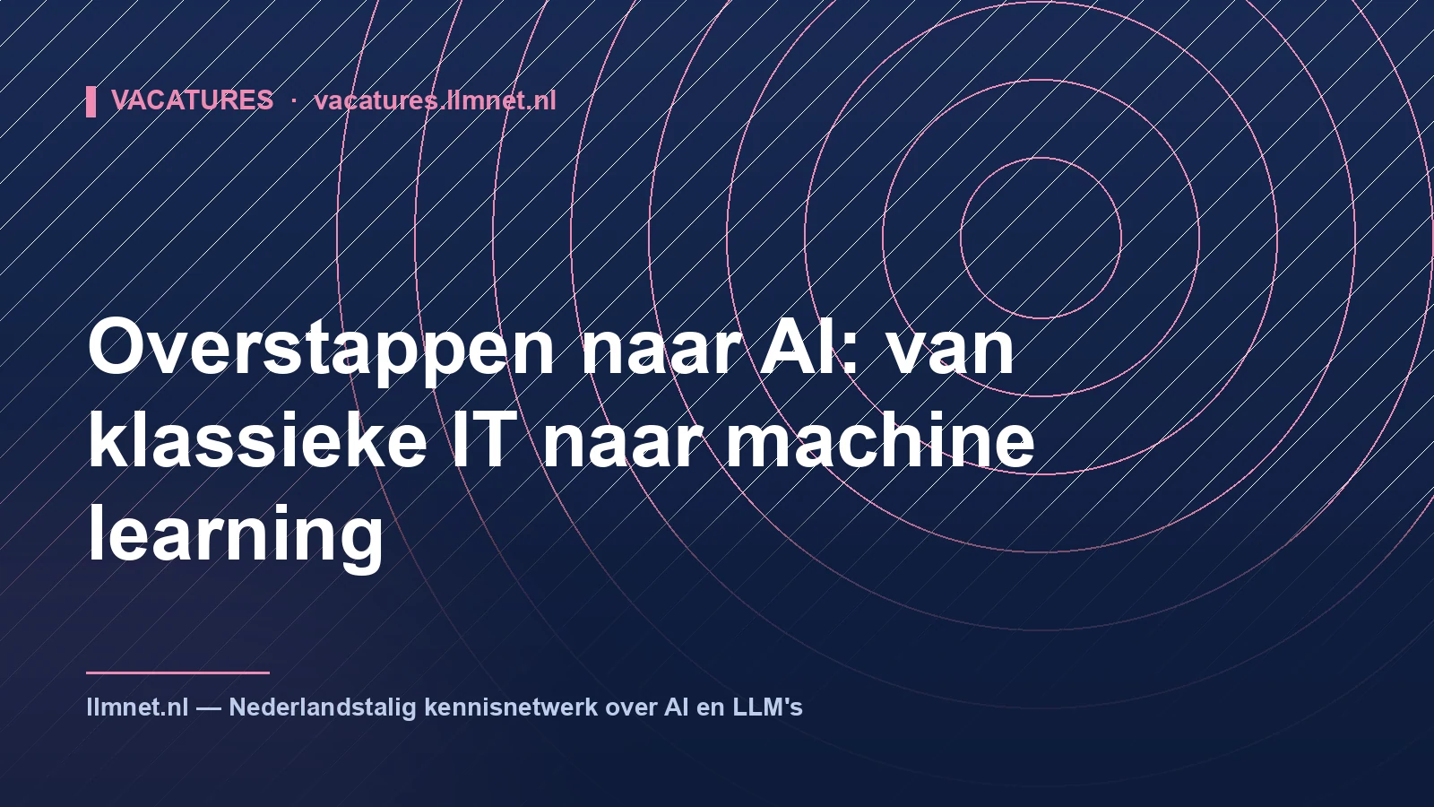 Overstappen naar AI: van klassieke IT naar ML